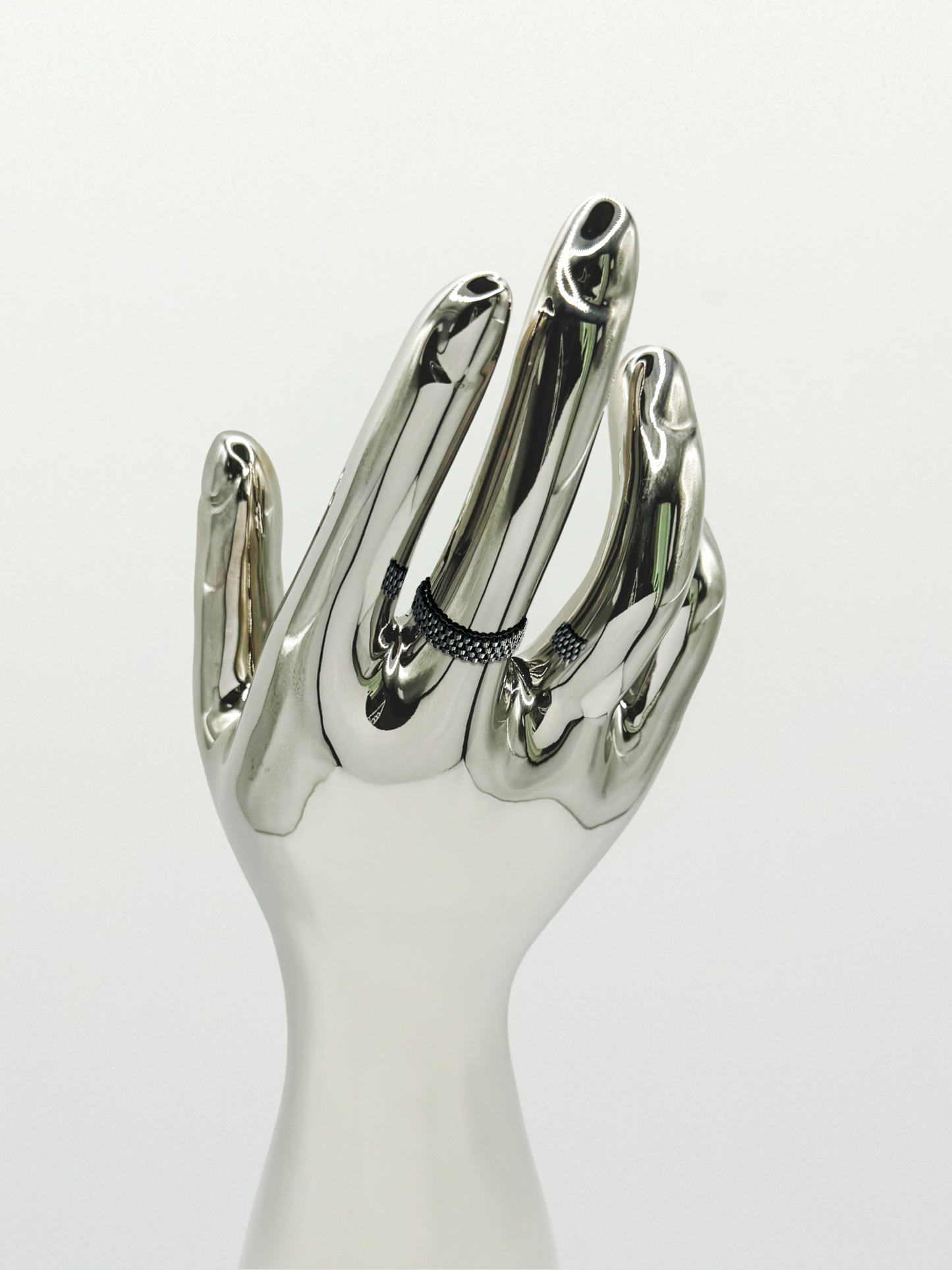 -NEW- ◎ SHINY CHARCOAL RING