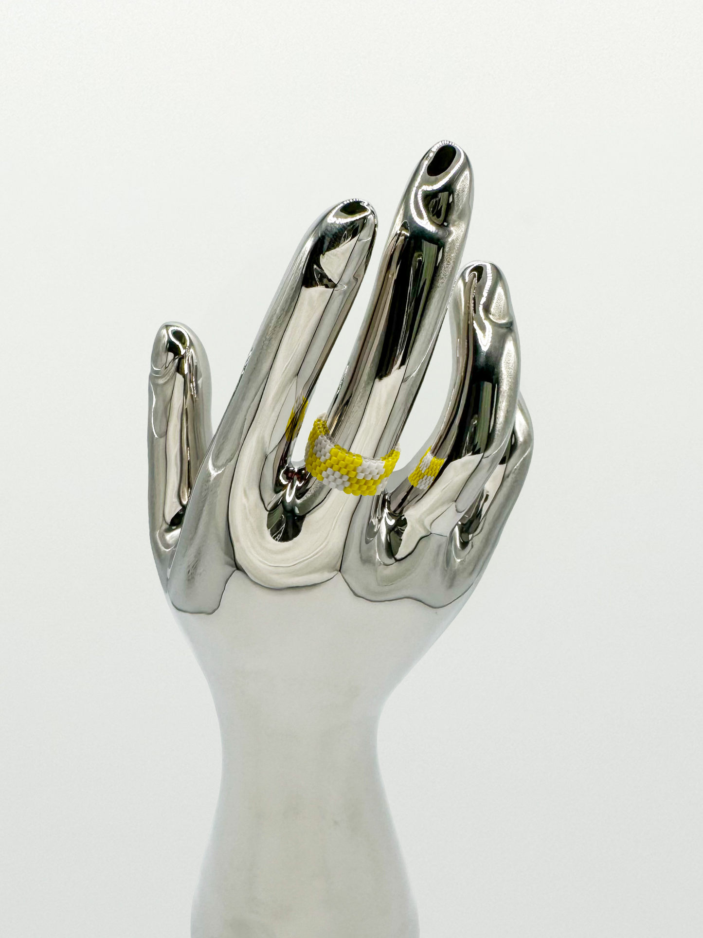 -NEW- ◎ CHECKER RING: LEMON
